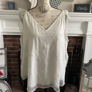 Vince Camuto - XL - ivory blouse